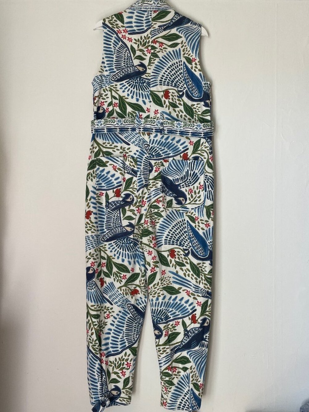 FARM Rio Macaw Flight Canvas Jumpsuit medium - Picture 3 of 12